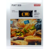 Fiat Nuova 500 2007 yellow (with Japanese book) - skala 1:64 - Kyosho